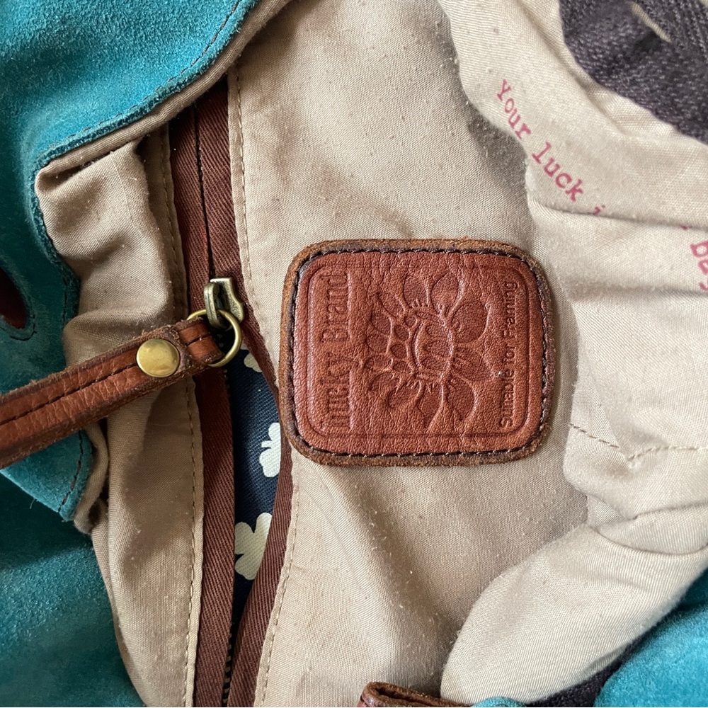 Lucky Brand Tapestry Tote Bag with Leather/Suede Details - Picture 4 of 5